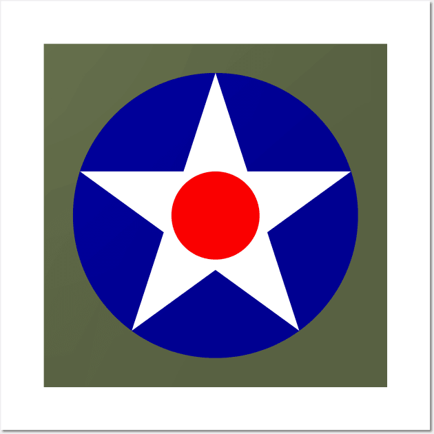 USAAF Roundel Wall Art by Ekliptik